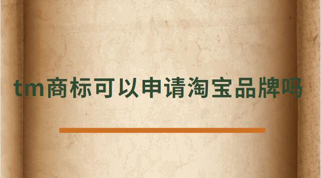 tm商標(biāo)可以在淘寶c店上賣嗎(tm商標(biāo)可以注冊(cè)淘寶店么)