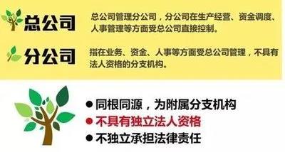 注冊子公司好還是分公司好，子公司和分公司有什么區(qū)別？